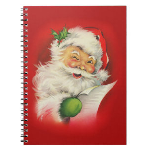 Carnet Noël du Père Noël vintage