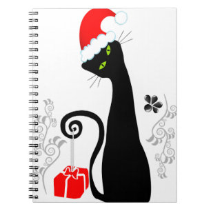 Carnet Noël moderne Kitty