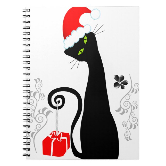 Carnet Noël moderne Kitty (Devant)