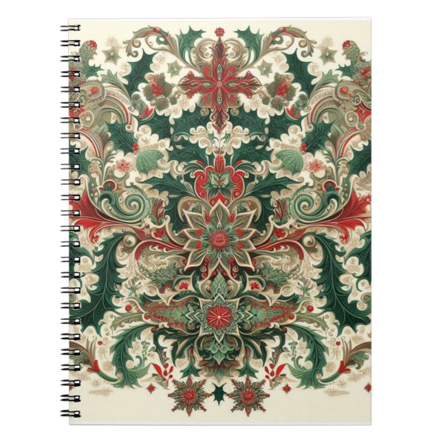 Carnet Noël victorien/classique/Vintage (Devant)