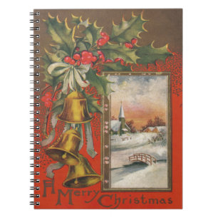 Carnet Noël vintage avec Bells