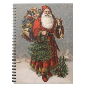 Carnet Noël vintage de Père Noël