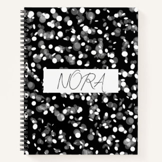 CARNET NOIR & BLANC PERSONNALISÉ À POINTS