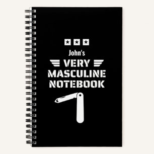 Carnet Noir et blanc amusant Très Masculin