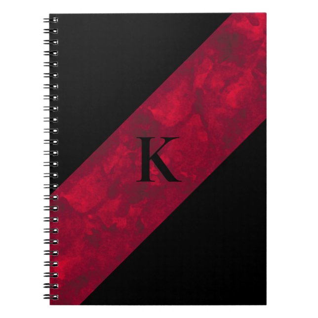 Carnet noir monogramme (Devant)