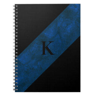 Carnet noir monogramme