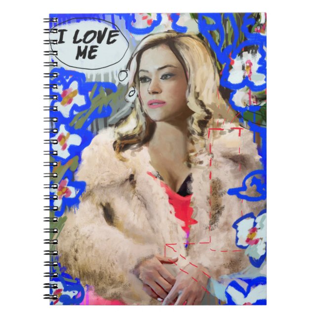 Carnet Noir orphelin | Krystal Goderitch - croquis floral (Devant)