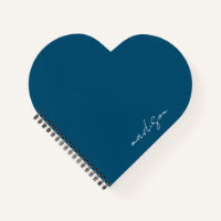 Nom bleu marine et nom de script