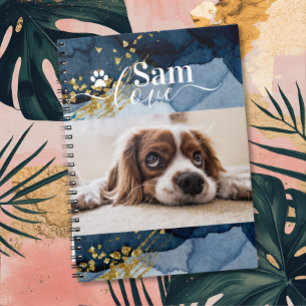 Carnet Nom de monogramme personnalisé pour chien Photo d'