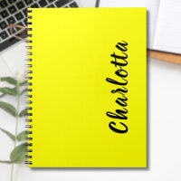 Nom de personnalisation noir | Couleur jaune néon