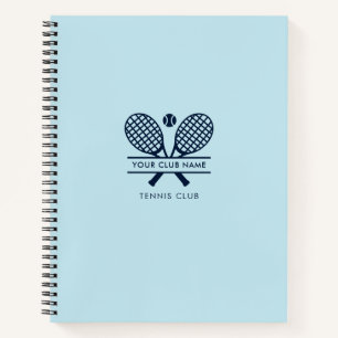 Carnet Nom du club de tennis Entraîneurs d'équipe Navy Bl