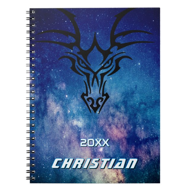 Carnet Nom du dragon spatial galaxy (Devant)