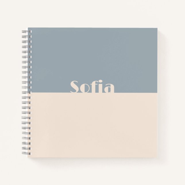 Carnet Nom initial personnalisé l Nettoyer un script simp (Devant)