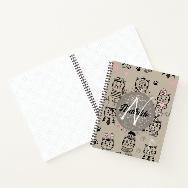 Carnet Nom monographique personnalisé Unique Enfants mode (Intérieur)