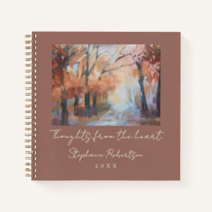 Carnet Nom personnalisé Année Pensées profondes Boho Terr
