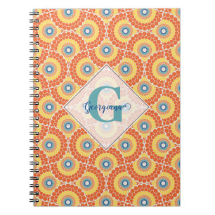 Carnet Nom personnalisé Art Déco Eégéen Radiant d'été Man