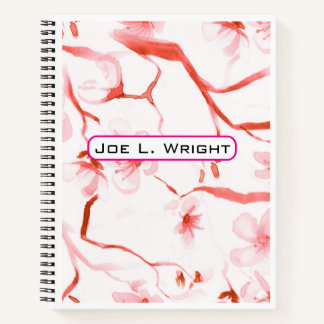 Carnet Nom personnalisé botanique personnalisé