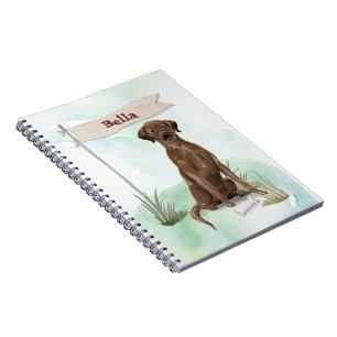 Carnet Nom personnalisé Chocolat Lab Animal de compagnie