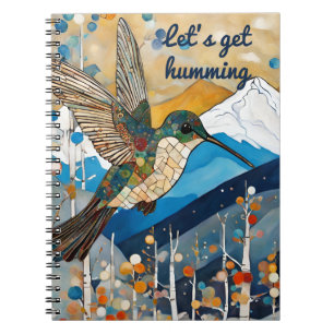 Carnet Nom personnalisé Colibri
