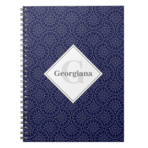 Carnet Nom personnalisé Ditsy Winter Snow Angles Fans Sno