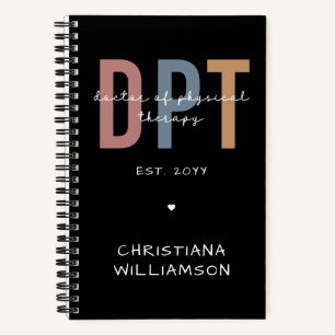 Carnet Nom personnalisé DPT Doctor of Physical Therapy