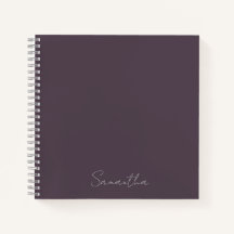 Nom personnalisé élégant Taupe Violet