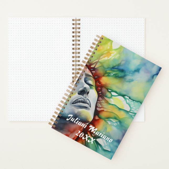 Carnet Nom personnalisé Ethereal (À l'intérieur)