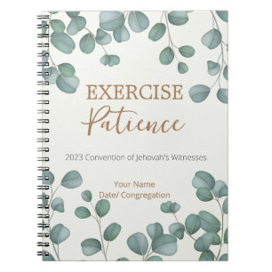 Carnet Nom Personnalisé Exercice JW 2023 Patience