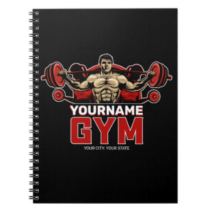 Carnet NOM personnalisé Fitness Accueil GYM Poids Lifting