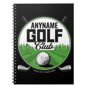 Carnet NOM personnalisé Golfing Pro Golf Club Player