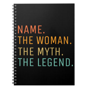 Carnet Nom Personnalisé La Femme Le Mythe La Légende