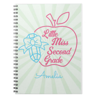 Carnet Nom personnalisé Little Miss Deuxième Classe