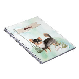 Carnet Nom personnalisé Long Haired Chihuahua Chien anima