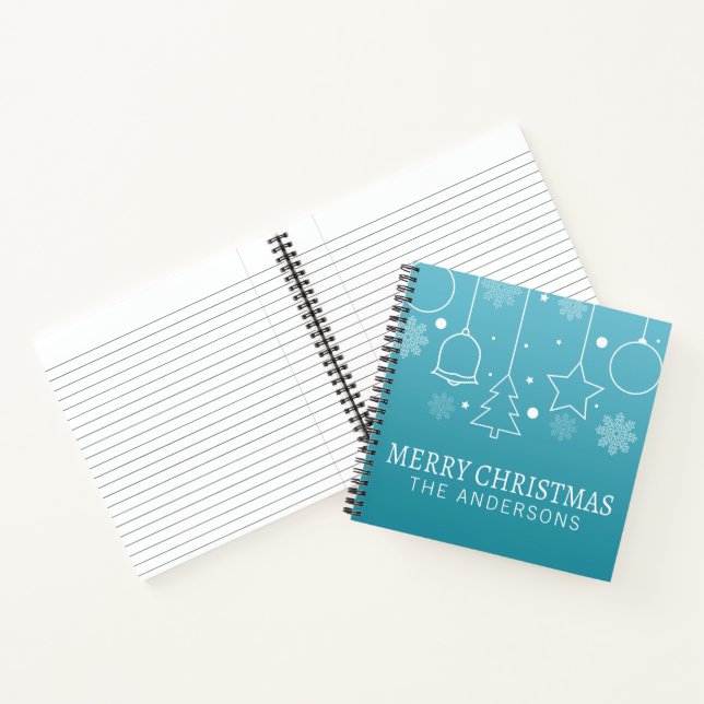 Carnet Nom personnalisé personnalisé personnalisé Noël |  (Intérieur)
