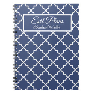 Carnet Nom personnalisé Plans diaboliques Fille impertine
