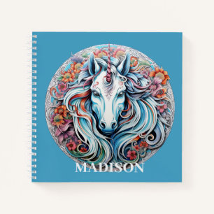 Carnet Nom personnalisé Unicorn