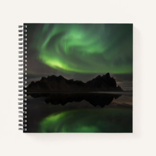 Carnet Northern Lights   Vestrahorn Beach Hofn, Iceland