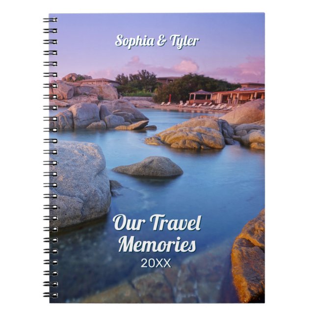 Carnet Nos souvenirs de voyage do-it-yourself Noms et Ann (Devant)