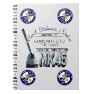 Carnet NOSL Mk45 Gun Spiral Notebook