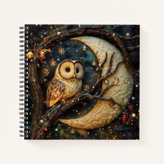 Carnet Note/carnet de croquis de hibou 3D