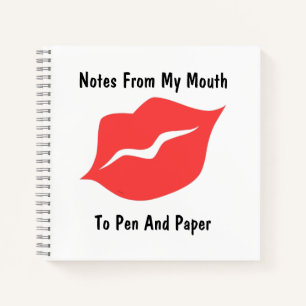 Carnet Note De Ma Bouche Au Stylet Et Au Papier