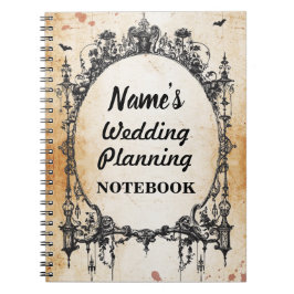 Carnet Note gothique de planification de mariage de