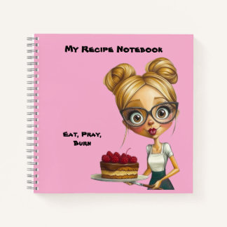 Carnet Notebook. My recipe book. With humor.