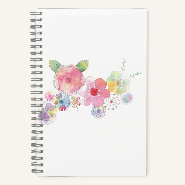 Carnet Notebook spirale de 5,5 po x 8,5 po (Recto)