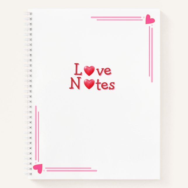 Carnet Notes d'amour  (Devant)