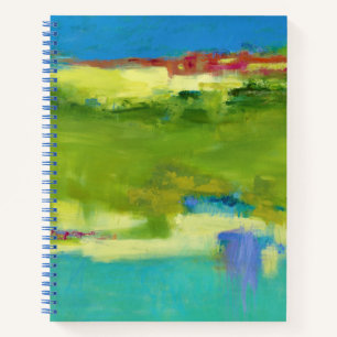 Carnet Notes de champ - Art vert Abstrait