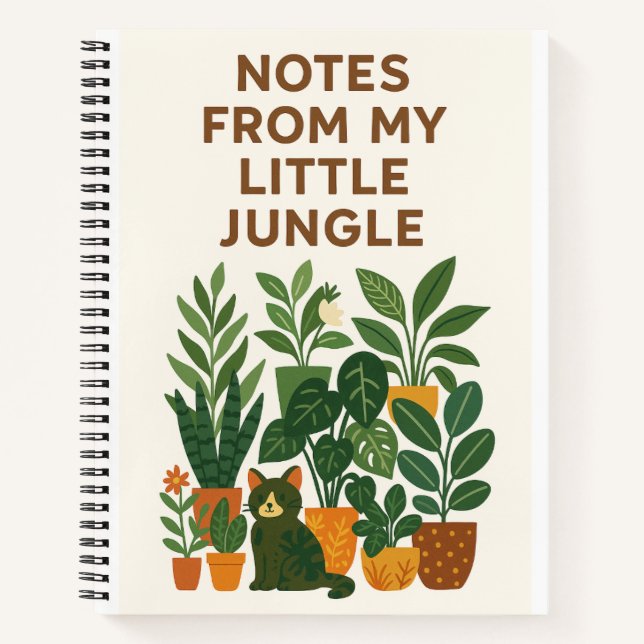Carnet Notes de My Little Jungle - Plantes intérieurs Not (Devant)