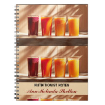 Notes de nutritionniste de photo de jus végétalien