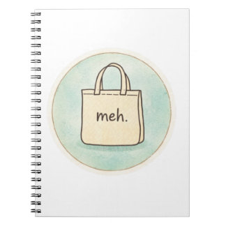 Carnet Notes de sac fourre-tout Meh Shopping