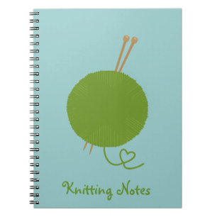 Carnet Notes de tricot d'amour